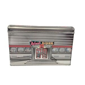 Coca Cola Refresh Diner Tin Box Vintage Retro Collectible Storage Container VTG